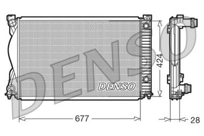 Radiator, engine cooling DENSO DRM02037