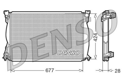 Radiator, engine cooling DENSO DRM02038