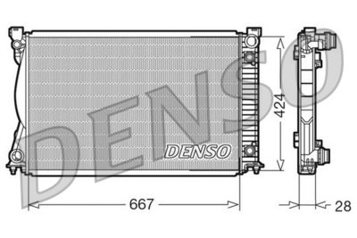 Radiator, engine cooling DENSO DRM02039
