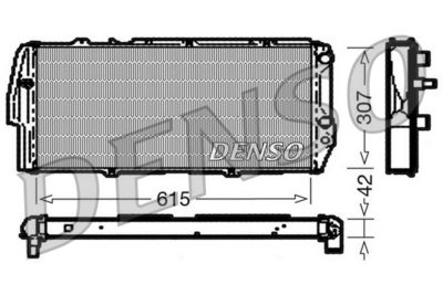 Radiator, engine cooling DENSO DRM02040