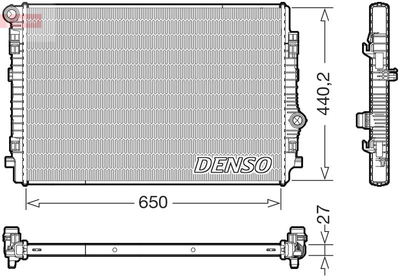 DENSO DRM02046 Radiator, engine cooling