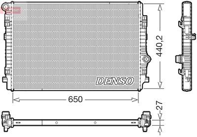 Radiator, engine cooling DENSO DRM02046