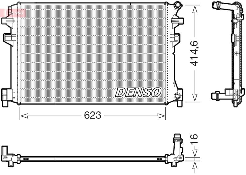 DENSO DRM02048 Radiator, engine cooling