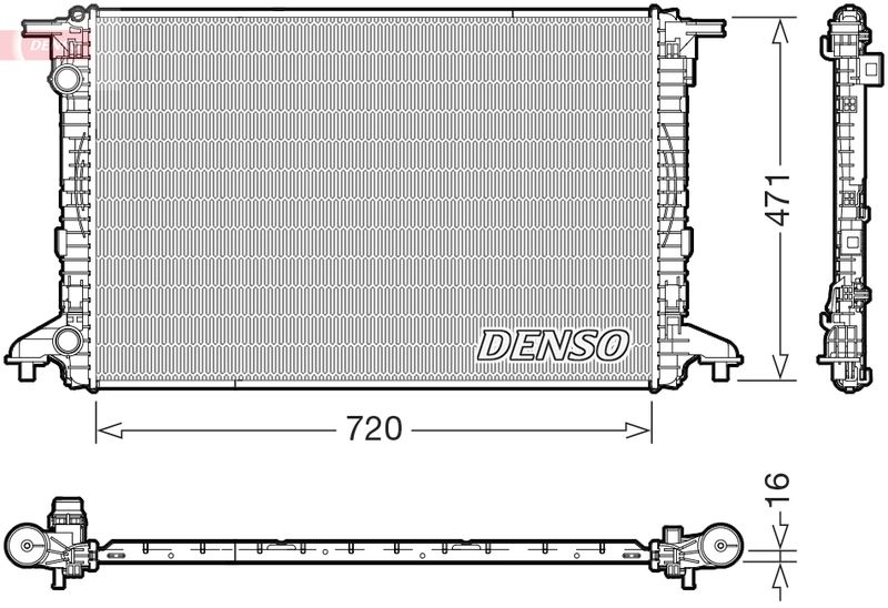 DENSO DRM02049 Radiator, engine cooling