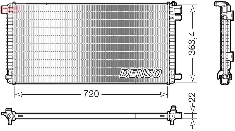 DENSO DRM02051 Radiator, engine cooling
