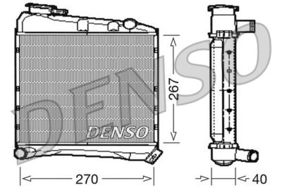 Radiator, engine cooling DENSO DRM03020