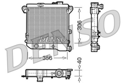 Radiator, engine cooling DENSO DRM04001