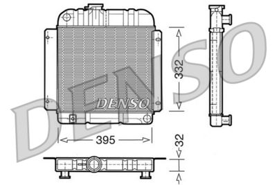 Radiator, engine cooling DENSO DRM05001