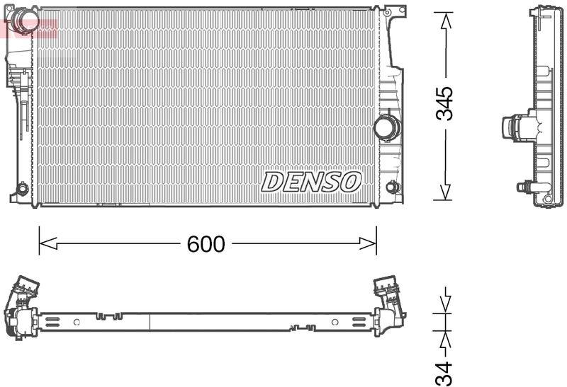 DENSO DRM05004 Radiator, engine cooling