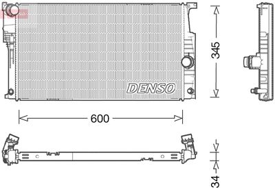 Radiator, engine cooling DENSO DRM05004