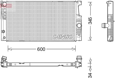 Radiator, engine cooling DENSO DRM05005