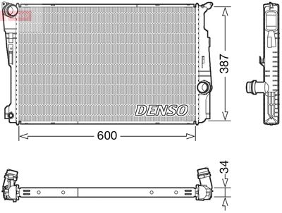 Radiator, engine cooling DENSO DRM05006