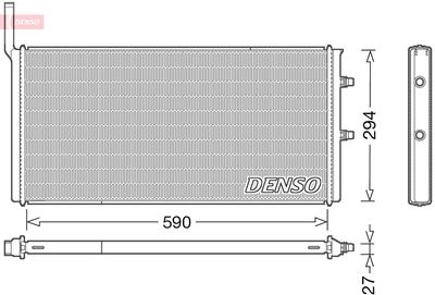 Radiator, engine cooling DENSO DRM05009
