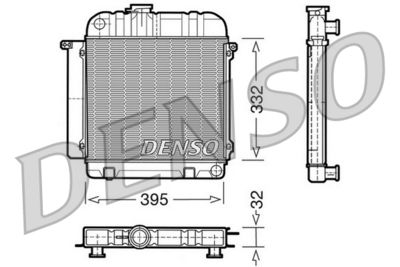 Radiator, engine cooling DENSO DRM05010
