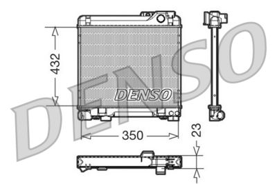 Radiator, engine cooling DENSO DRM05013
