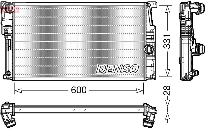 DENSO DRM05014 Radiator, engine cooling