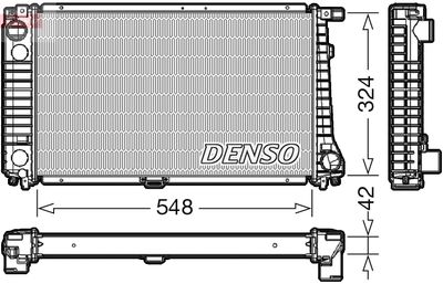 Radiator, engine cooling DENSO DRM05016