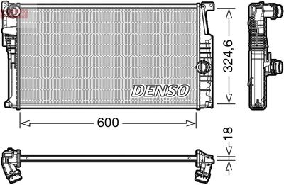 Radiator, engine cooling DENSO DRM05017