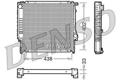 Radiator, engine cooling DENSO DRM05022