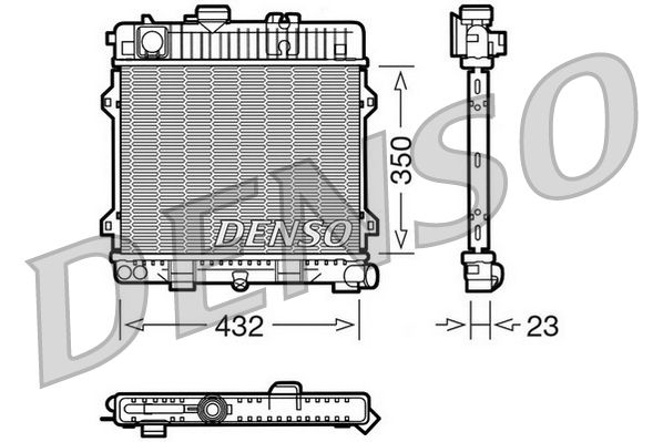 DENSO DRM05024 Radiator, engine cooling