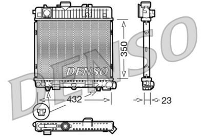 Radiator, engine cooling DENSO DRM05025