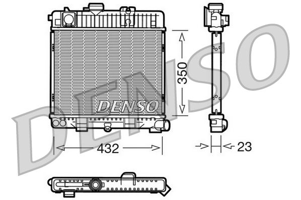 DENSO DRM05026 Radiator, engine cooling