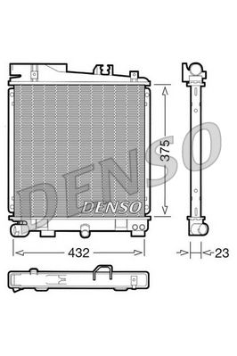 Radiator, engine cooling DENSO DRM05029