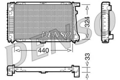 Radiator, engine cooling DENSO DRM05032