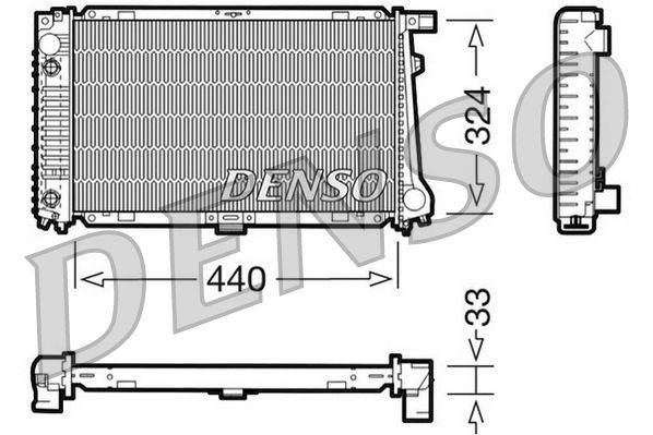 DENSO DRM05033 Radiator, engine cooling