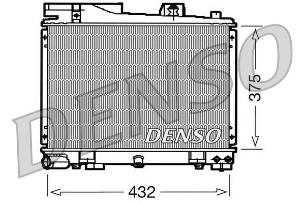 DENSO DRM05034 Radiator, engine cooling