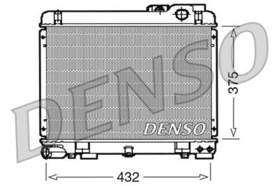 Radiator, engine cooling DENSO DRM05035