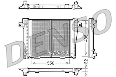 Radiator, engine cooling DENSO DRM05036