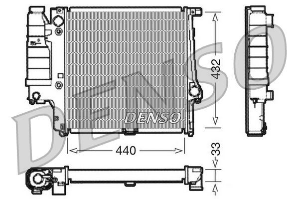 DENSO DRM05038 Radiator, engine cooling