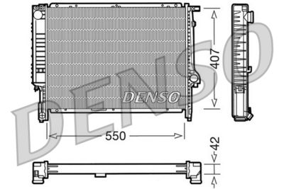Radiator, engine cooling DENSO DRM05039
