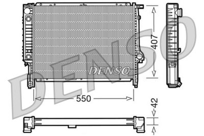 Radiator, engine cooling DENSO DRM05040