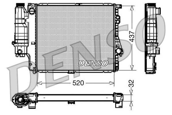 DENSO DRM05043 Radiator, engine cooling