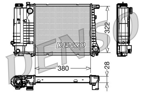 DENSO DRM05044 Radiator, engine cooling