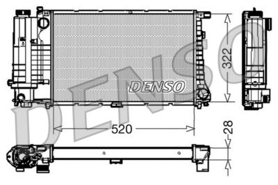 Radiator, engine cooling DENSO DRM05045