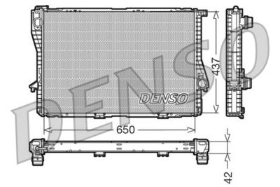 Radiator, engine cooling DENSO DRM05047