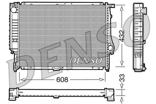 DENSO DRM05052 Radiator, engine cooling