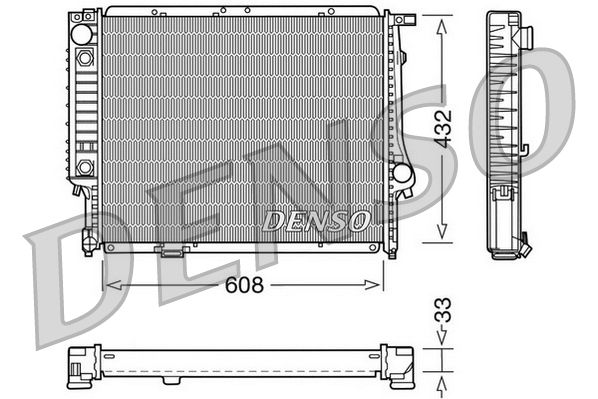 DENSO DRM05053 Radiator, engine cooling