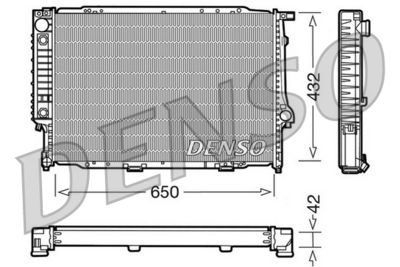 Radiator, engine cooling DENSO DRM05057