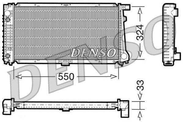 DENSO DRM05059 Radiator, engine cooling