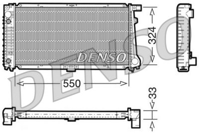 Radiator, engine cooling DENSO DRM05059