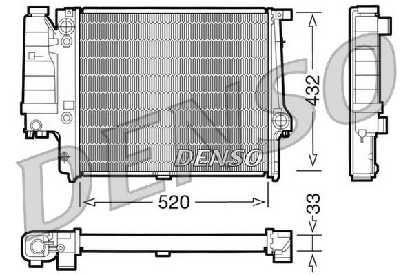 DENSO DRM05060 Radiator, engine cooling