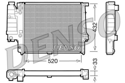 Radiator, engine cooling DENSO DRM05060