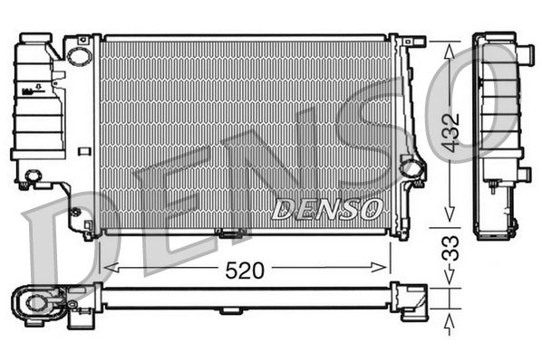 DENSO DRM05063 Radiator, engine cooling