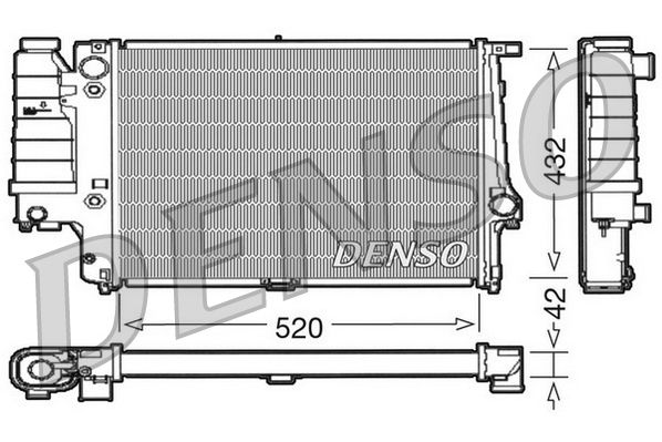 DENSO DRM05065 Radiator, engine cooling