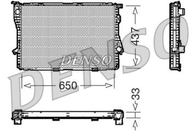 Radiator, engine cooling DENSO DRM05067