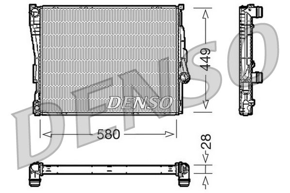 DENSO DRM05069 Radiator, engine cooling